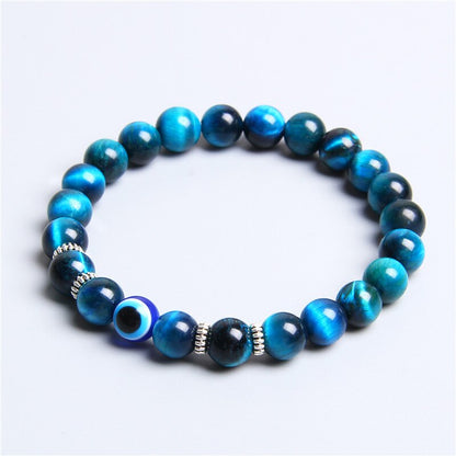 Evil Eye Bracelet - With Blue Eye Beads