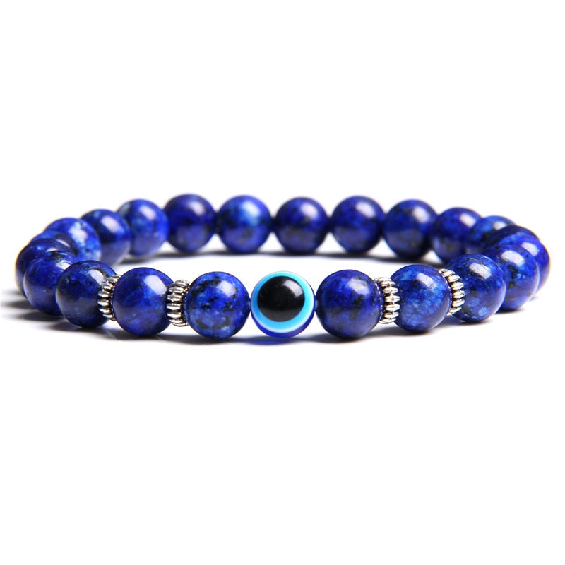 Evil Eye Bracelet - With Blue Eye Beads